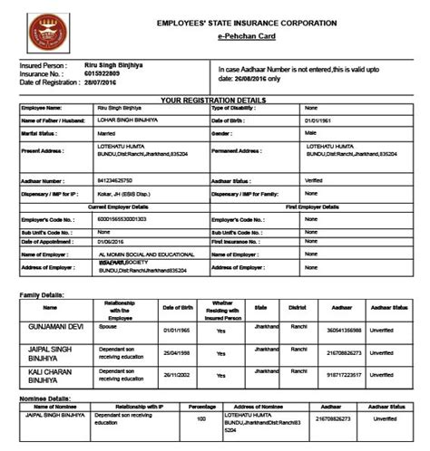 benefit of esic smart card|e pehchan card esic download.